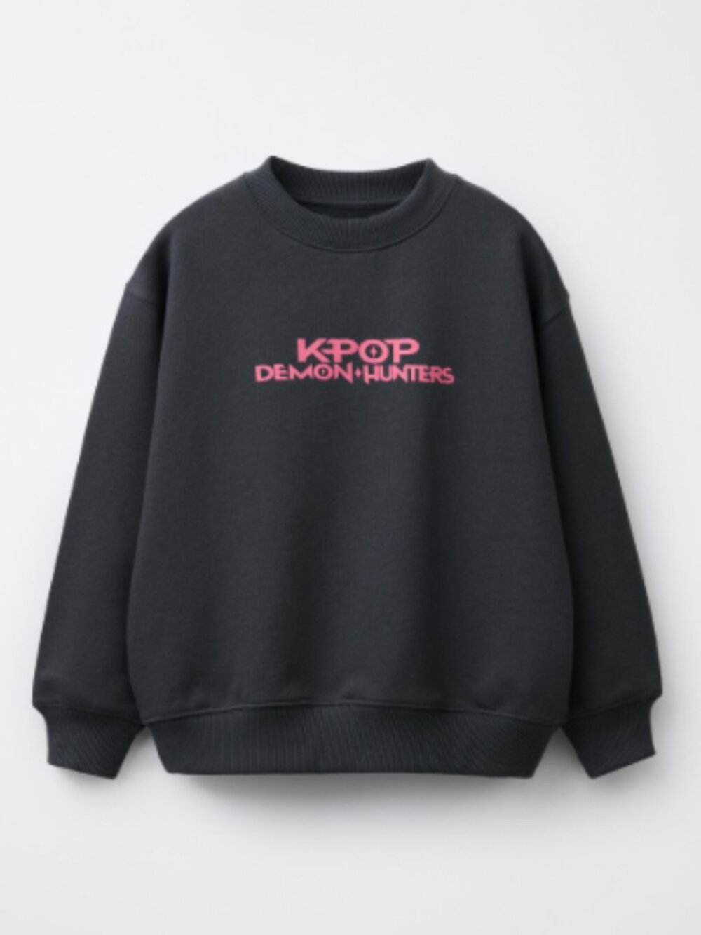 Zara || KPOP Demon Hunters Print Crew Neck Sweatshirt